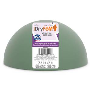 lot 2447 image: FloraCraft Floral Desert DryF�M Half Ball 3.8 Inch x 7.8 Inch Green