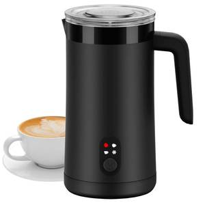 lot 2469 image: Ovetedot Milk Frother, 4 in 1 Electric Milk Steamer, 13.5oz Automatic Warm and Cold Foam frother for Coffee, Latte, Macchiato, Cappuccino, Hot Chocolate(Classic Black)