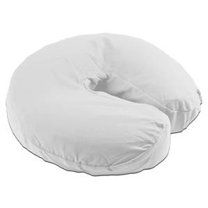 lot 2492 image: Body Linen Simplicity Poly Cotton Massage Face Cradle Covers (White, 10 Pack) - Clean, Crisp Fabric for Frequent Use and Washing, Colorfast and Latex-Free, Fits All Standard Massage Tables