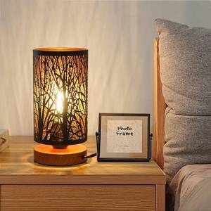 lot 3200 image: Small Industrial Table Lamps Dimmable, Bedside Lamps for Nightstand,End Table Side Desk lamp with Rustic Black Metal Cage Lampshade for Bedroom, Kids Room Living Room 2700K LED Bulb Included