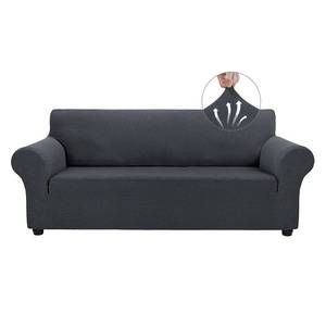 lot 3202 image: Asnomy Couch Covers for 3 Cushion Couch Stretch Sofa Covers Slipcovers, Pet Protector Furniture Covers for Dogs Cats Spandex Jacquard Fabric Small Checks ��Large��Charcoal Ash��