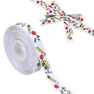 lot 4224 image: KatchOn Back to School Ribbon - 10 Yard  Themed Ribbon for Decorations  Teacher & First Day of School