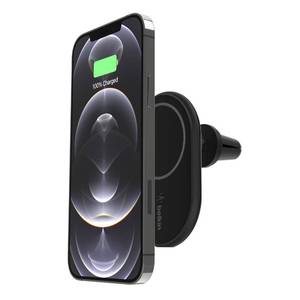 lot 6006 image: Belkin MagSafe-Compatible Magnetic Wireless Car Charger 10W - BoostCharge Pro Wireless Charger, Magnetic Car Vent Phone Mount for iPhone 16, iPhone 15, 14, & 13 Series, Power Supply Included - Black