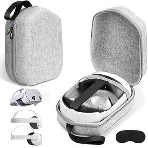 lot 6022 image: sarlar Hard Carrying Case Compatible with Meta Quest 3SQuest 3Oculus Quest 2Vision Pro Official OriginalElite Strap VR Headset and Controller Accessories, Suitable for Travel and Home Storage