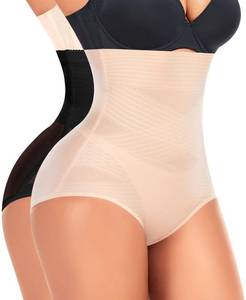 lot 6025 image: Tummy Control Shapewear Panties for Women High Waist Cincher Shaping Underwear Body Shaper Girdle Gurdal (A# Set-3,L)