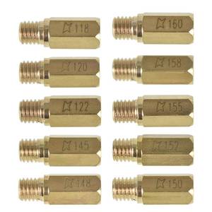 lot 6038 image: Set of 10 Main Jet Kit Replacement for OKO Carburetor 118 120 122 145 148 150 152 155 158 160