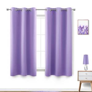 lot 6054 image: KOUFALL Lavender Purple Curtains for Bathroom Small Window 2 Panels Blackout Short Curtains for Bedroom Kids Girls Room 45 Inch Length Orchid Periwinkle