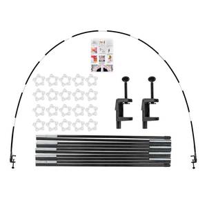 lot 6055 image: Voircoloria 13ft Table Balloon Arch Kit, Balloon Arch Stand Frame for Different Size Tables Graduation Wedding Birthday Baby Shower Party Decorations(Black)