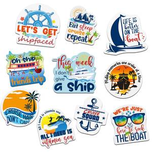 lot 6098 image: Xuhal 10 Pcs Cruise Magnets for Door Decoration Magnetic Cruise Door Decor Funny Boat Anchor Steering Wheel Ship Car Magnets Decal Gift for Cabin Refrigerator Fridge(Classic Style)