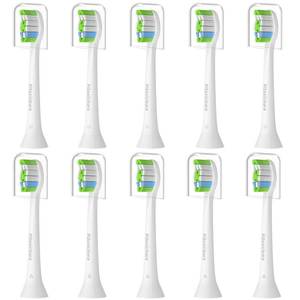 lot 6100 image: Pisonicleara Replacement Toothbrush Heads - Compatible with Philips Sonicare Electric Toothbrush (10 Pack), Refill.
