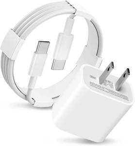 lot 6119 image: 10FT 20W Fast Long Charger Adapter for AirPods 4 Gen, AirPods Pro 2nd Generation, AirPods Max 2024, Beats Pill 2024, iPhone 16E 16 15,iPad Air 1312.9, USB Type C Woven Cable MacBook Charging Head