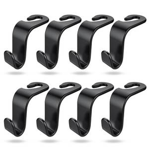 lot 6154 image: DTDNZKN 8-Pack Car Seat Back Storage Hook, Auto Seat Hook Hangers Storage Organizer Interior Accessories for Purse Coats Umbrellas Grocery Bags Handbag