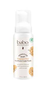 lot 6158 image: Babo Botanicals Sensitive Baby Fragrance-Free Newborn Foam Wash - Gentle formula - Oat, Shea & Cocoa Butter - EWG Verified - Vegan - From birth on