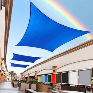 lot 7588 image: Royal Shade 16 x 20 Blue Rectangle Sun Shade Sail Canopy Outdoor Patio Fabric Screen Awning RTAPR1620 - UPF50 95% UV Blockage, Heavy Duty, Water & Air Permeable (We Make Custom Size)