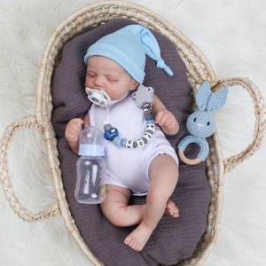 lot 9364 image: CHAREX Realistic Reborn Baby Dolls Boy - 18 Inch Newborn Sleeping Baby Dolls, Lifelike Reborn Baby Dolls with Weighted Soft Cloth Body Birthday Gift Toy for Age 3