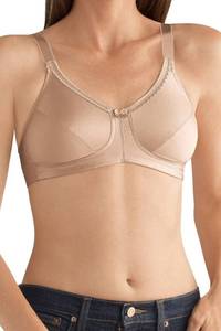 lot 10029 image: Amoena Womens Rita Wire-Free with Coolmaxa Pockets Bra, Nude, 36B