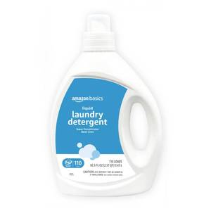 lot 10045 image: Amazon Basics Concentrated Liquid Laundry Detergent, Clean Linen, 110 loads, 82.5 Fl Oz (Previously Solimo)
