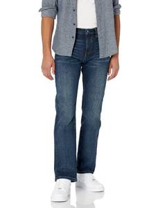 lot 10056 image: Amazon Essentials Jeans for Men Straight Fit, Bootcut, 38W x 29L, Dark Wash