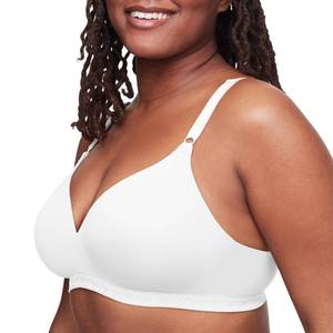 lot 10104 image: Warners Womens Cloud 9 Super Soft Wireless Lightly Lined Comfort Bra 1269, White, 40B