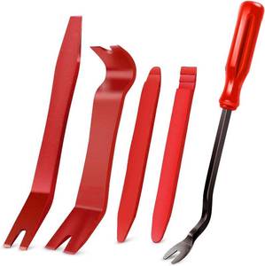 lot 10113 image: GOOACC 5 PCS Nylon Auto Trim Removal Tool Kit No-Scratch Removal Tool Kit for Car Panel & Audio Dashboard Dismantle Red