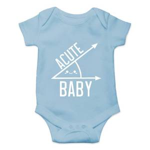 lot 10122 image: CBTwear Acute Baby Bodysuit Cute Newborn Clothes Adorable Unisex Romper Boy Girl Comfy Humor (Newborn, Light Blue)