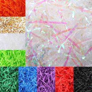 lot 10482 image: Zonon 10 Pack 300g Crinkle Cut Paper Shred Filler for Packing and Empty Basket Filler, Raffia Tissue Paper Stuffers Gift Boxes for Wrapping Party Supplies(Multiple Color)