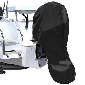 lot 11720 image: iCOVER Outboard Motor Covers, Trailerable Full Boat Engine Cover Waterproof Heavy Duty Oxford Fabric with Zipper, Fits 100-150HP Motors