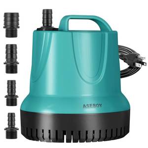 lot 11747 image: Submersible Water Pump 850GPH 60W, Pond Pump for Outdoor, Hydroponic, Statuary, for Aquarium, Fish Tank
