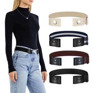 lot 12230 image: TOURZOO Belts for WomenMen Buckle Free Elastic Belt Invisible No Buckle Stretch Waist Belt For Jean Pants,Dresses,No Bulge