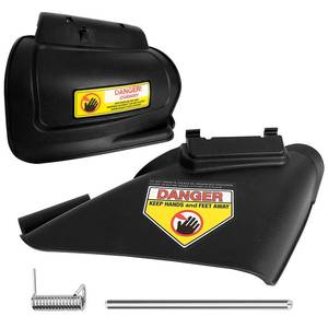 lot 12237 image: AOIT MTD Craftsman Lawn Mower Discharge Chute & Mulching Plug Kit 731-07131 Side Chute, 987-02516A Hinged Plug  Fits TB110 TB130 TB230 Models