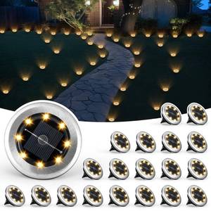 lot 12242 image: SOLPEX Mini Solar Ground Lights, 20 Pack Solar Lights Outdoor Waterproof, Pathway Lights Solar Powered, Solar Garden Light, Landscape Lighting for Yard Driveway Walkway (Warm White)