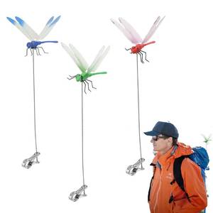 lot 14015 image: Dragonfly Clip Bug Repe Llent - 3D Dragonfly Clips, 3 Pack - Deer and Horse Fly Deter rent for IndoorOutdoor Garden