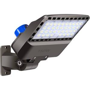 lot 15503 image: Juyace 150W led Flood Dusk to Dawn Outdoor Lighting Barn Light Commercial Wall Mounted Shoe Box Street Yard Security Area IP65 Waterproof 5000K 100-277 V