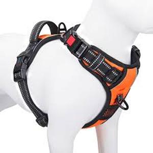 lot 12264 image: PHOEPET Reflective Dog Harness - XL Orange - New