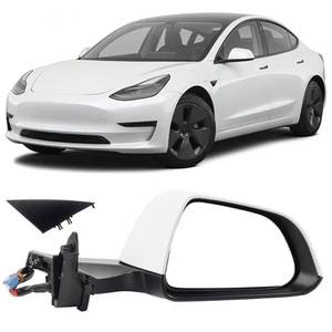 lot 1000 image: Dasbecan Passenger Side View Mirror Assembly Compatible with 2017-2022 Tesla Model 3 Right Door Mirror With Power AdjustedPower FoldingHeated GlassMemory Recall (Plain White) - Retail $123.26