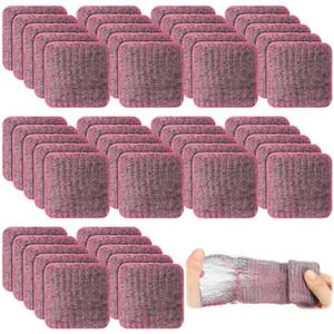 lot 1003 image: Domensi 100 Pcs Steel Wool Soap Pads Original Red Scent Steel Wool Scrubber Metal Cooktop Cleaning Soap Pads for Scouring Dirt Dish Pot Pan Oven Kitchen Grease and Oil