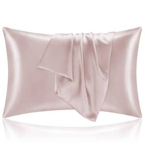 lot 1046 image: BEDELITE Satin Pillowcase for Hair and Skin, Super Soft and Cooling Similar to Silk Pillow Cases 2 Pack with Envelope Closure, Gift for Women Men(20x30 Queen Size, Lotus Pink)
