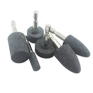 lot 1049 image: Luo ke 5 Pcs Rotary Grinding Stone, 14 Hex Shank Abrasive Stone Mounted Grinding Point for Rotary Tool Drill