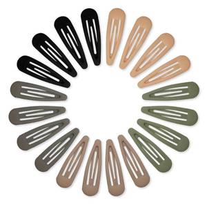 lot 1052 image: Cptots Small Hair Barrettes For Women No Slips Metal Snap Clips For Thin And Fine Hair,Matte Black Brown Green Gray,20 PCS,1.97 x 0.5 Inch.