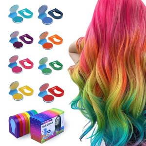 lot 1055 image: TALLSOCNE Hair Chalk for Kids 8-Color Non-Sticky Washable Hair Dye for Kids Hair Chalk for Girls with Dark Hair, Blonde Vibrant Temporary Hair Color for Kids Washes Out with Shampoo