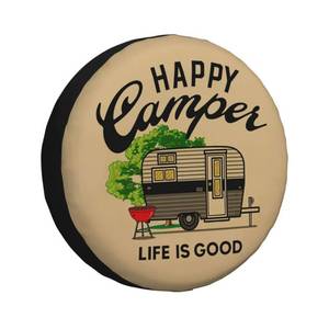 lot 1067 image: Spare Tire Cover Weatherproof Universal Wheel Protectors for RV Camper Travel Trailer SUV Truck 15 Inch