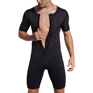 lot 1068 image: Bakerdani Mens Neoprene Waist Trainer Sauna Suit Body Shaper for Fitness Gym Exercise Training 2X