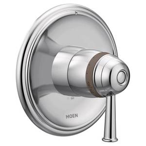 lot 1073 image: Moen Belfield Chrome ExactTemp Thermostatic Valve Shower Trim Kit, Valve Required, T4411 - Retail $167.98