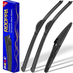 lot 1130 image: 3 wipers Replacement for 2013-2018 Toyota RAV4, Windshield Wiper Blades Original Equipment Replacement - 261610 (Set of 3) UJ HOOK