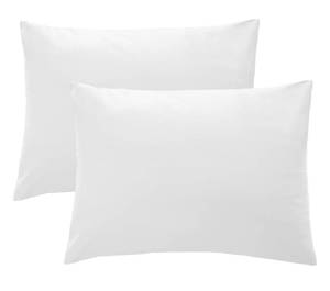 lot 1139 image: iMaylex 1800 Series Super Soft Brushed Microfiber Fabric Zipper Pillowcase, Luxury Cozy and Lightweight, Set of 2, White, King, 20x36 Inches