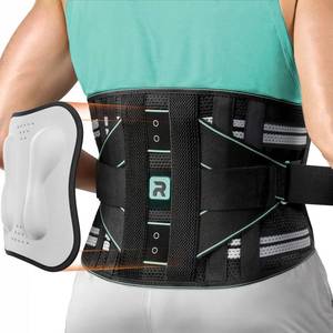 lot 1156 image: Back Brace for Lower Back Pain Relief for Women Men, Elastic Back Support Belt with 8 Stays and 3200 Uses Touch Fastener for Lifting at Work, Breathable Soft Lumbar Support with Removable 3D Compression Pad (Blue, X-Large (Waist 45.3-51.2))