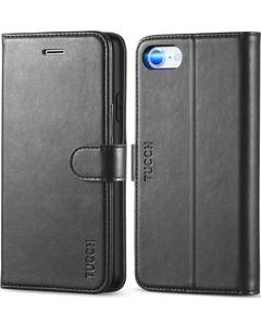 lot 1163 image: TUCCH Case Wallet for iPhone SE 2022 5G iPhone 78SE 2020, PU Leather Flip Folio Wallet with Card Slot, Stand Magnetic TPU Shockproof Inner Case Compatible with iPhone 78SE2SE3, Black