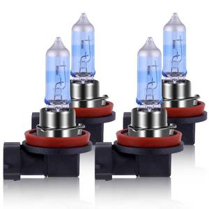 lot 1201 image: NEWBROWN H11 Headlight Bulb H11 Halogen Bulb 5000K Super White Light Long Life Replacement PGJ19-2 12V55W (H11, 4 Pack)