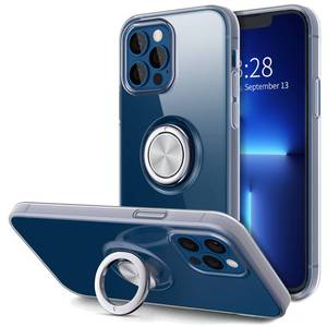 lot 1926 image: Hython for iPhone 13 Pro Max Case with Ring Stand 360° Rotatable Ring Holder Magnetic Kickstand Support Car Mount Transparent Soft TPU Cover Shockproof Protective Phone Case, Clear