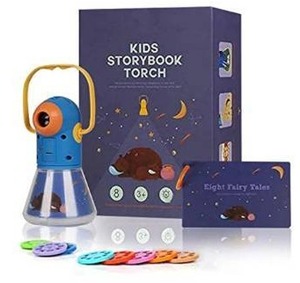 lot 1930 image: Matteobenni Kids Storybook Torch Projector with Night Light Function